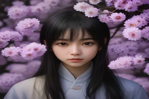 正太日漫少年主角在樱花树下奔跑，阳光透过树叶形成斑驳光影，画面充满活力与青春气息